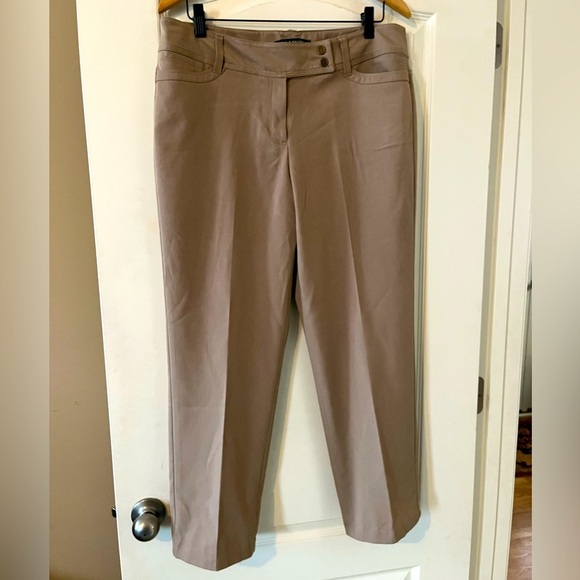 Zac & Rachel Tan Dress Pants/ Slacks Straight Leg women’s Size 12 - Picture 1 of 14